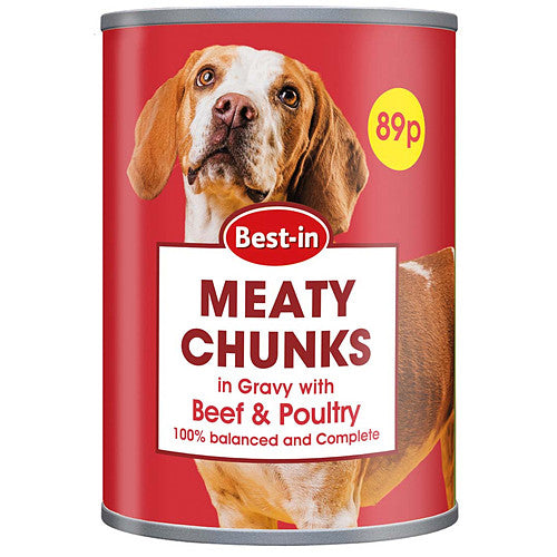 Bestin Dog Food Beef & Poultry 400g (Pack of 12)