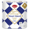 Bestin Luxury Toilet Rolls White 4 Rolls (Pack of 10)