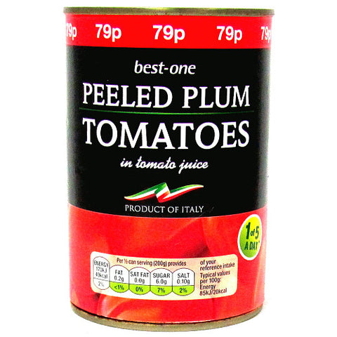 Bestone Plum Tomatoes 400g (Pack of 12)
