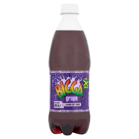 Bigga Grape Flavour Soft Drink 600ml (Pack of 12)