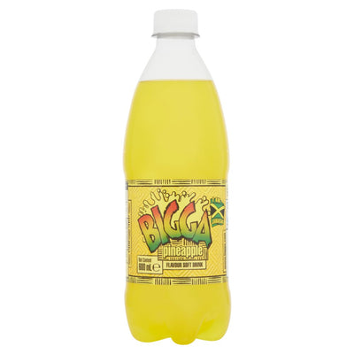 Bigga Pineapple Flavour Soft Drink 600ml (Pack of 12)