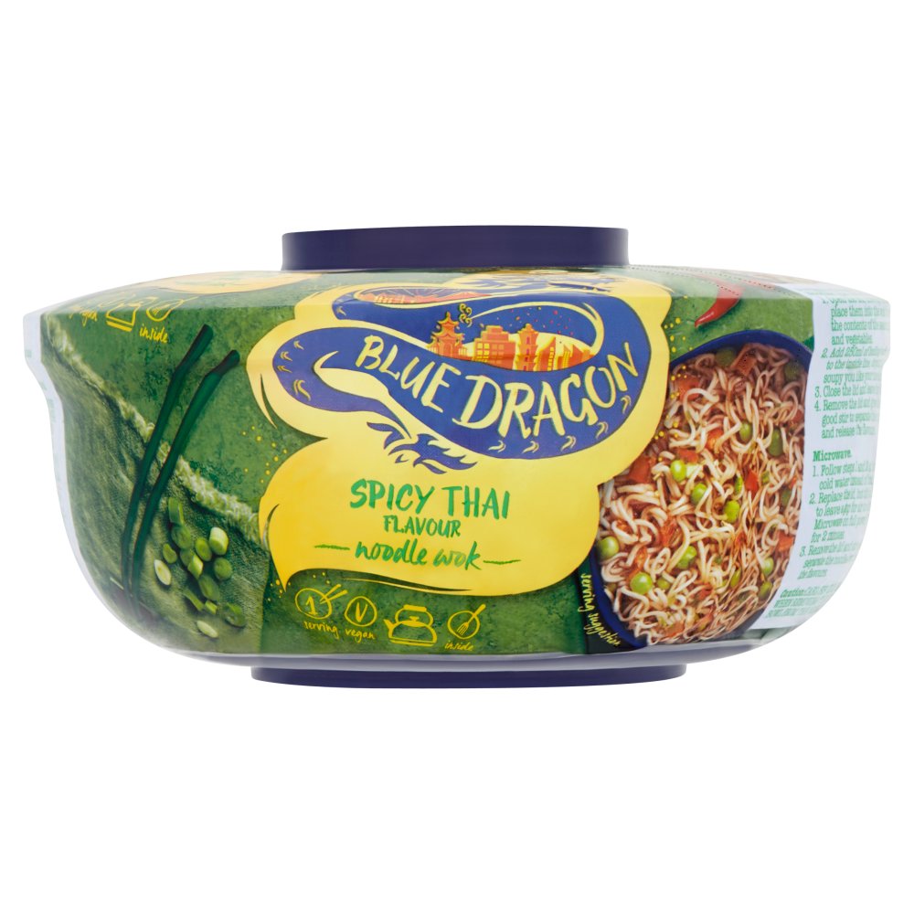 Blue Dragon Spicy Thai Flavour Noodle Wok 67g (Pack of 6)