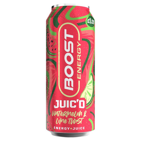 Boost Energy Juic'd Watermelon & Lime Twist 500ml (Pack of 12)