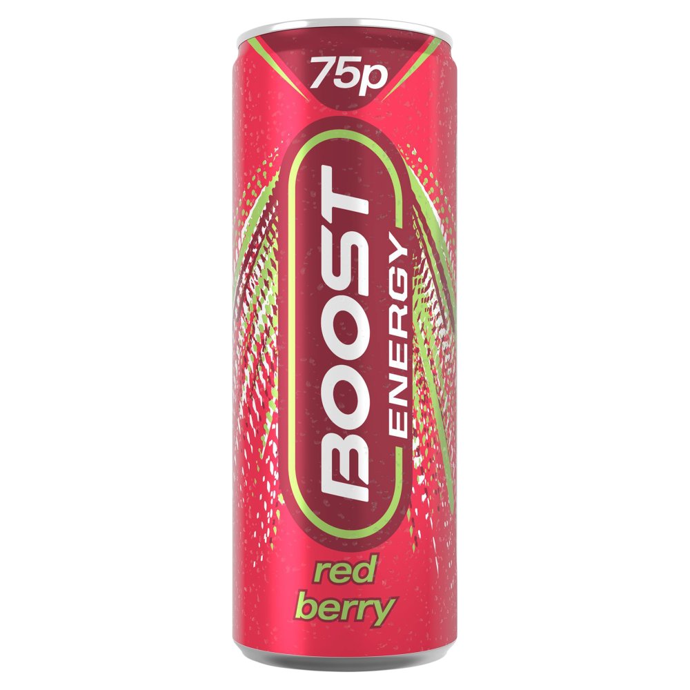 Boost Energy Red Berry 250ml (Pack of 24)