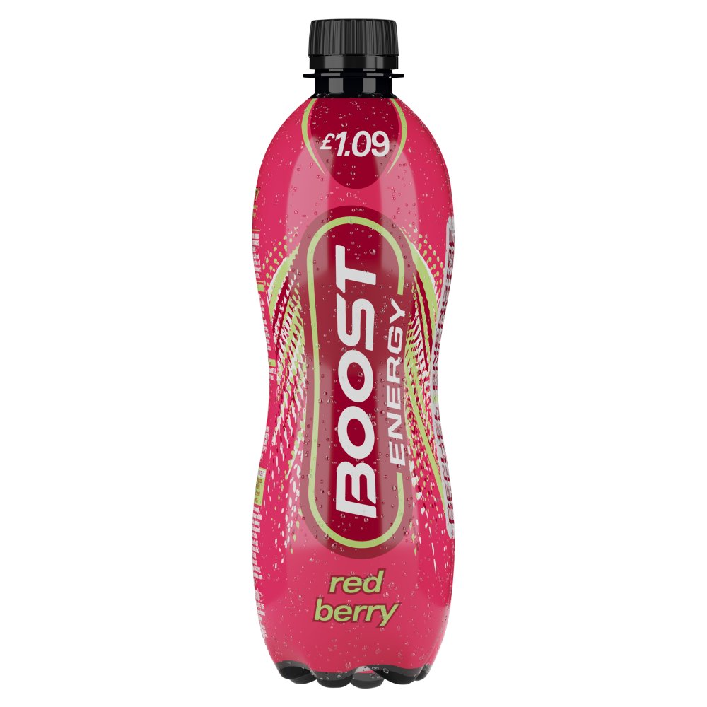 Boost Energy Red Berry 500ml (Pack of 12)