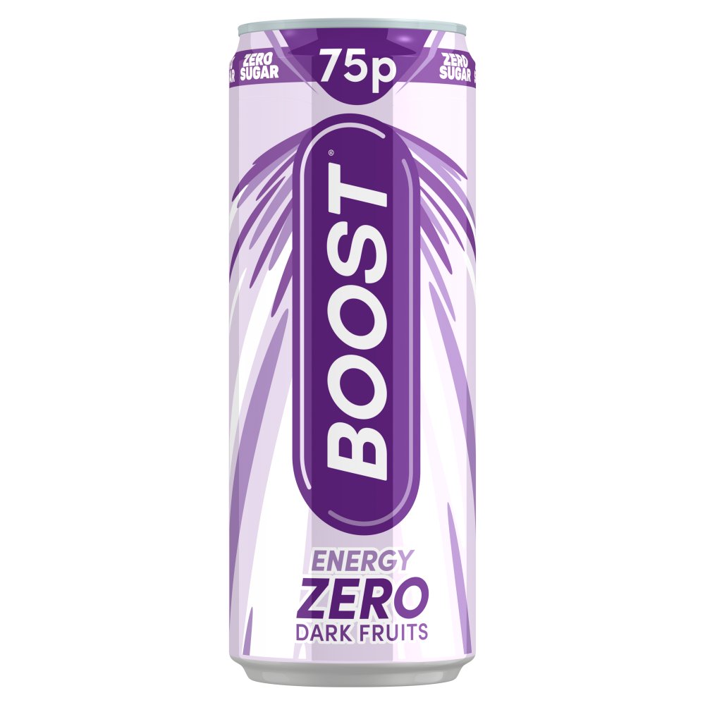 Boost Energy Zero Dark Fruits 250ml (Pack of 24)