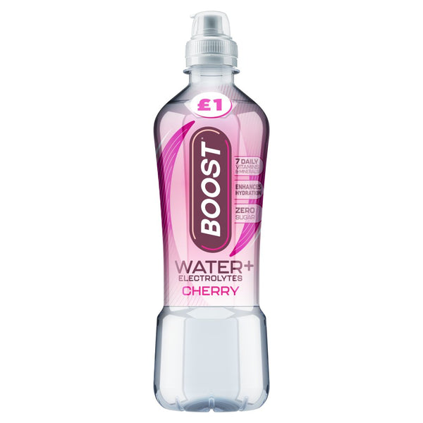 Boost Water+ Electrolytes Cherry 500ml (Pack of 12)
