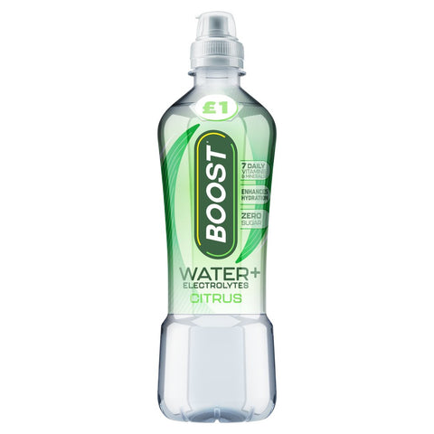 Boost Water+ Electrolytes Citrus 500ml (Pack of 12)