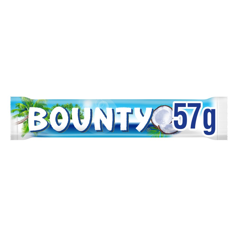 Bounty Coconut Milk Chocolate Duo Bar 57g (Pack of 24)