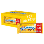 Breakaway Milk Chocolate 6 Biscuit Bar Multipack 114.6g (Pack of 14)