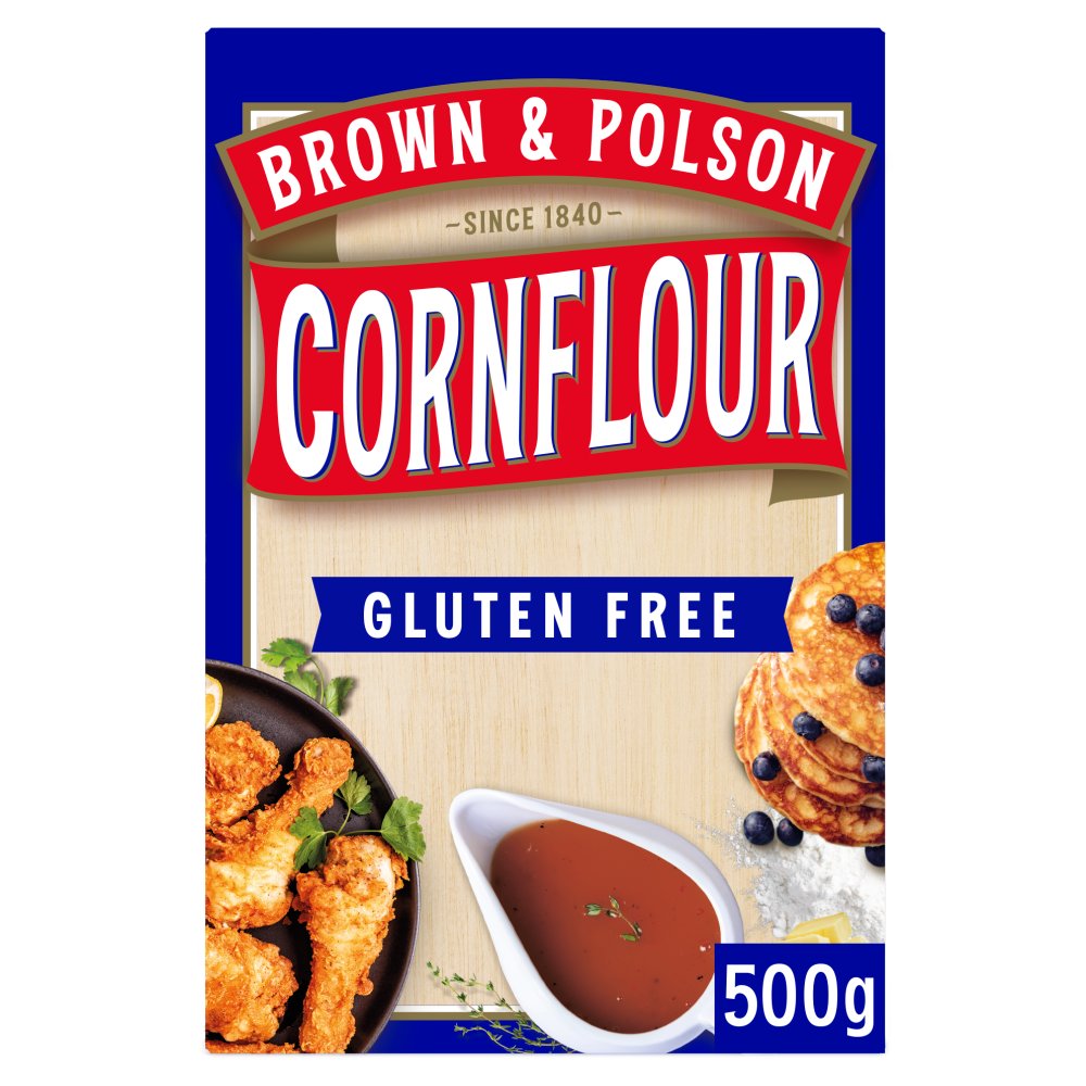 Brown & Polson Original Patent  Cornflour 500g (Pack of 10)