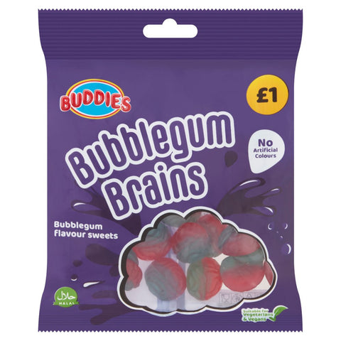 BUDDIES Bubblegum Brains 160g (Pack of 40)