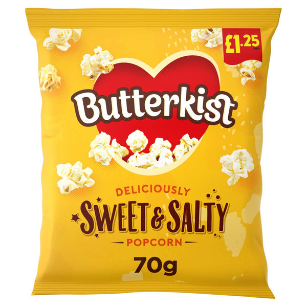 Butterkist Delicious Sweet & Salted Popcorn 70g (Pack of 12)