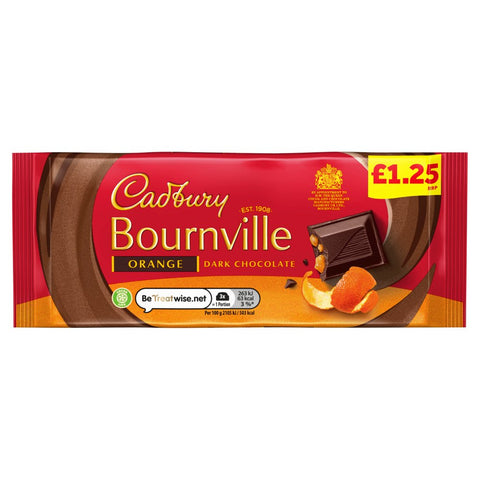 Cadbury Bournville Orange Dark Chocolate 100g (Pack of 18)