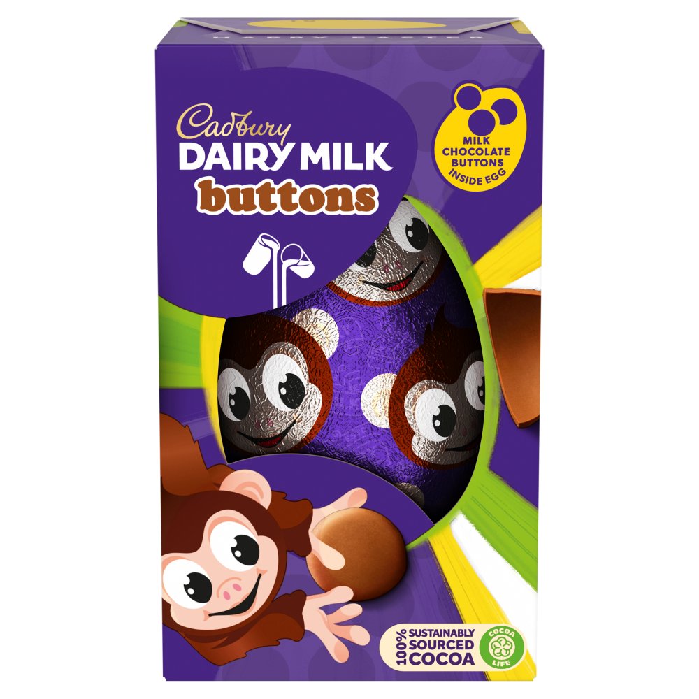 Cadbury Dairy Milk Buttons Easter Egg Carton 98g (Pack of 1)
