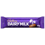 Cadbury Dairy Milk Chocolate Bar 45g (Pack of 48)