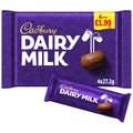 Cadbury Dairy Milk Chocolate Bar 4 Pack Multipack 108.8g (Pack of 14)