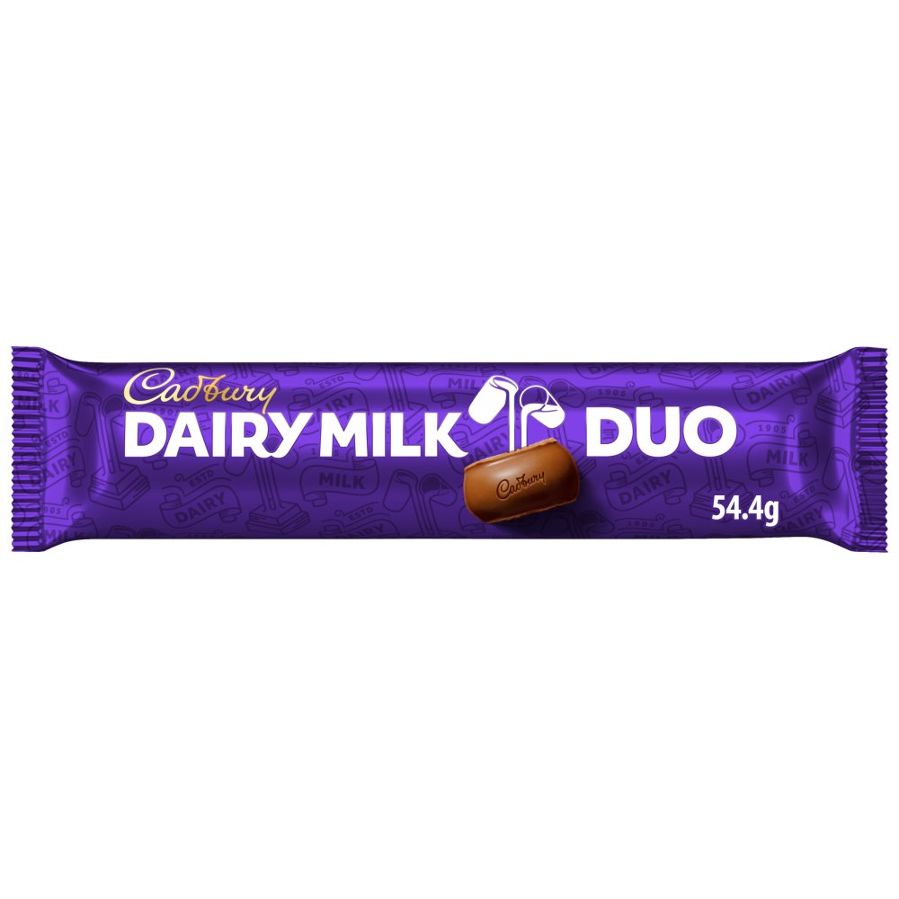 Cadbury Dairy Milk Duo Chocolate Bar 54.4g (Pack of 36)