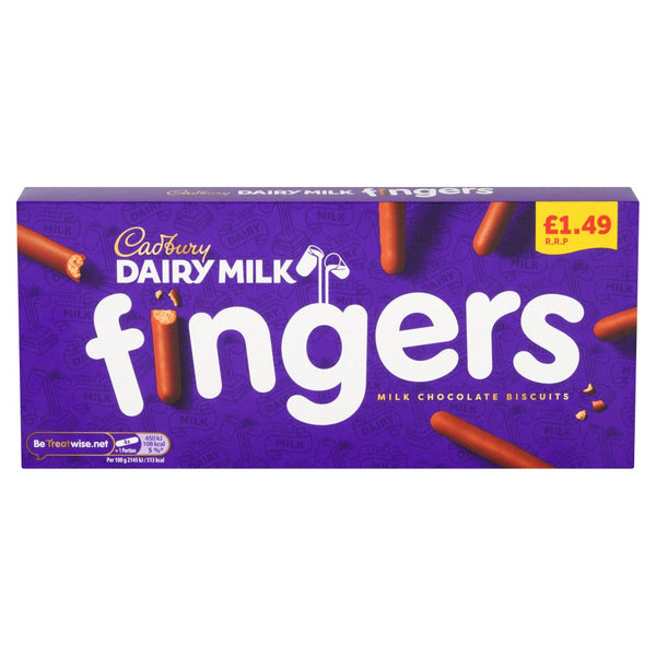 Cadbury Dairy Milk Fingers 114g (Pack of 12)