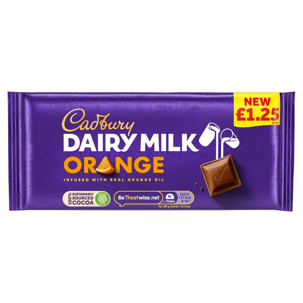 Cadbury Dairy Milk Orange 95g (Pack of 22)