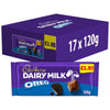 Cadbury Dairy Milk Oreo Chocolate Bar 120g (Pack of 17)