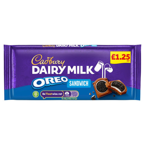 Cadbury Dairy Milk Oreo Sandwich Chocolate Bar 95g (Packof 15)