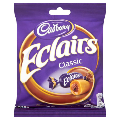 Cadbury Eclairs Chocolate Bag 130g (Pack of 12)