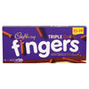 Cadbury Triple Choc Fingers 110g  (Pack of 12)