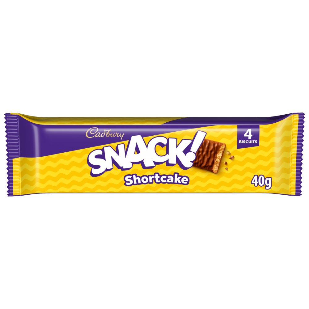 Cadbury Snack Shortcake Chocolate Biscuit 40g (Pack of 36)