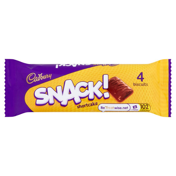 Cadbury Snack Shortcake Chocolate Biscuit 40g (Pack of 36)