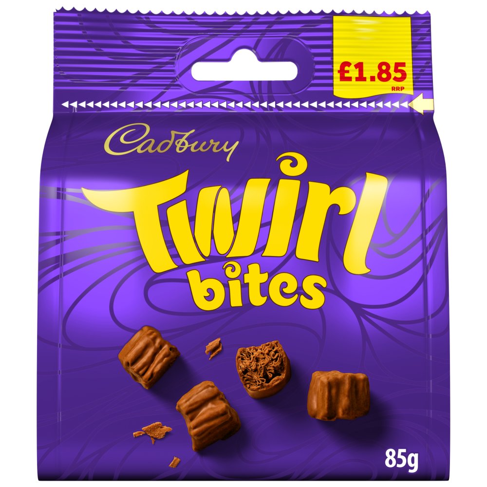 Cadbury Twirl Bites Chocolate Bag 85g (Pack of 10)