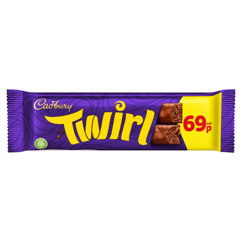 Cadbury Twirl Chocolate Bar 43g (Pack of 48)