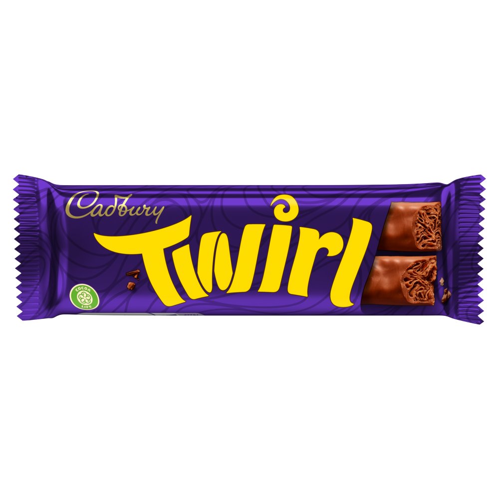 Cadbury Twirl Chocolate Bar, 43g (Pack of 48)
