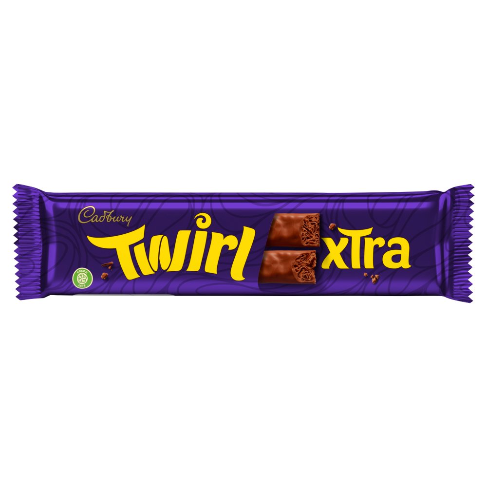 Cadbury Twirl Xtra Duo Chocolate Bar 54g (Pack of 36)