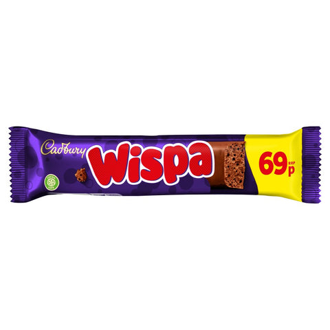 Cadbury Wispa Chocolate Bar 36g (Pack of 48)