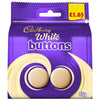 Cadbury White Buttons Chocolate Bag 85g (Pack of 10)