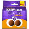 Cadbury Dairy Milk Orange Buttons Chocolate Bag 85g (Pack of 10)