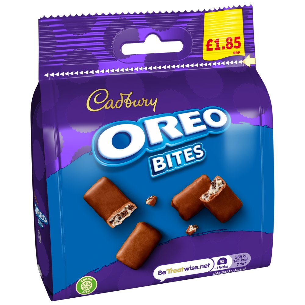 Cadbury Oreo Bites Chocolate Bag 85g (Pack of 10)