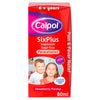 Calpol SixPlus Sugar Free Suspension, Paracetamol Medication, 6+ Years, Strawberry Flavour, 80ml (Pack of 6)