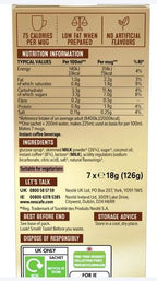 Nescafe Latte Instant Coffee 7 x 18g Sachets (Pack of 6)