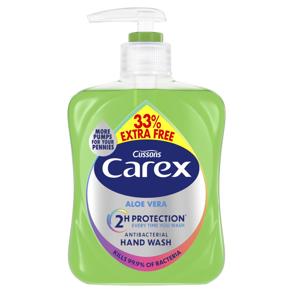 Carex Aloe Vera Caring Antibacterial Hand Wash 333ml (Pack of 6)
