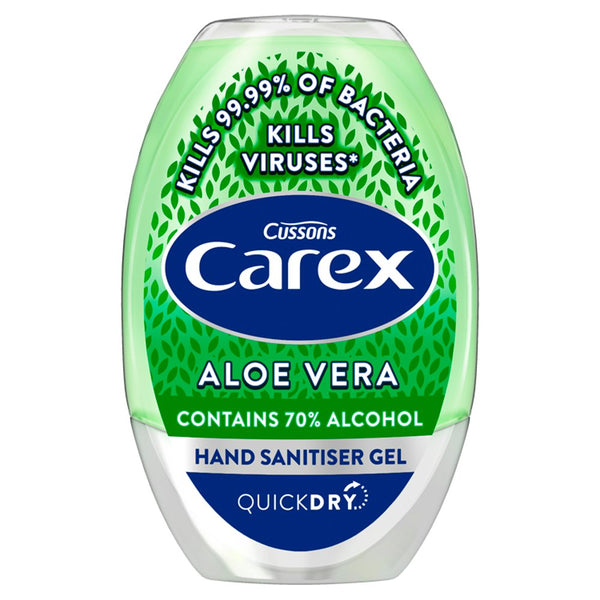 Carex Antibacterial Hand Sanitiser Gel Aloe Vera 50ml (Pack of 12)