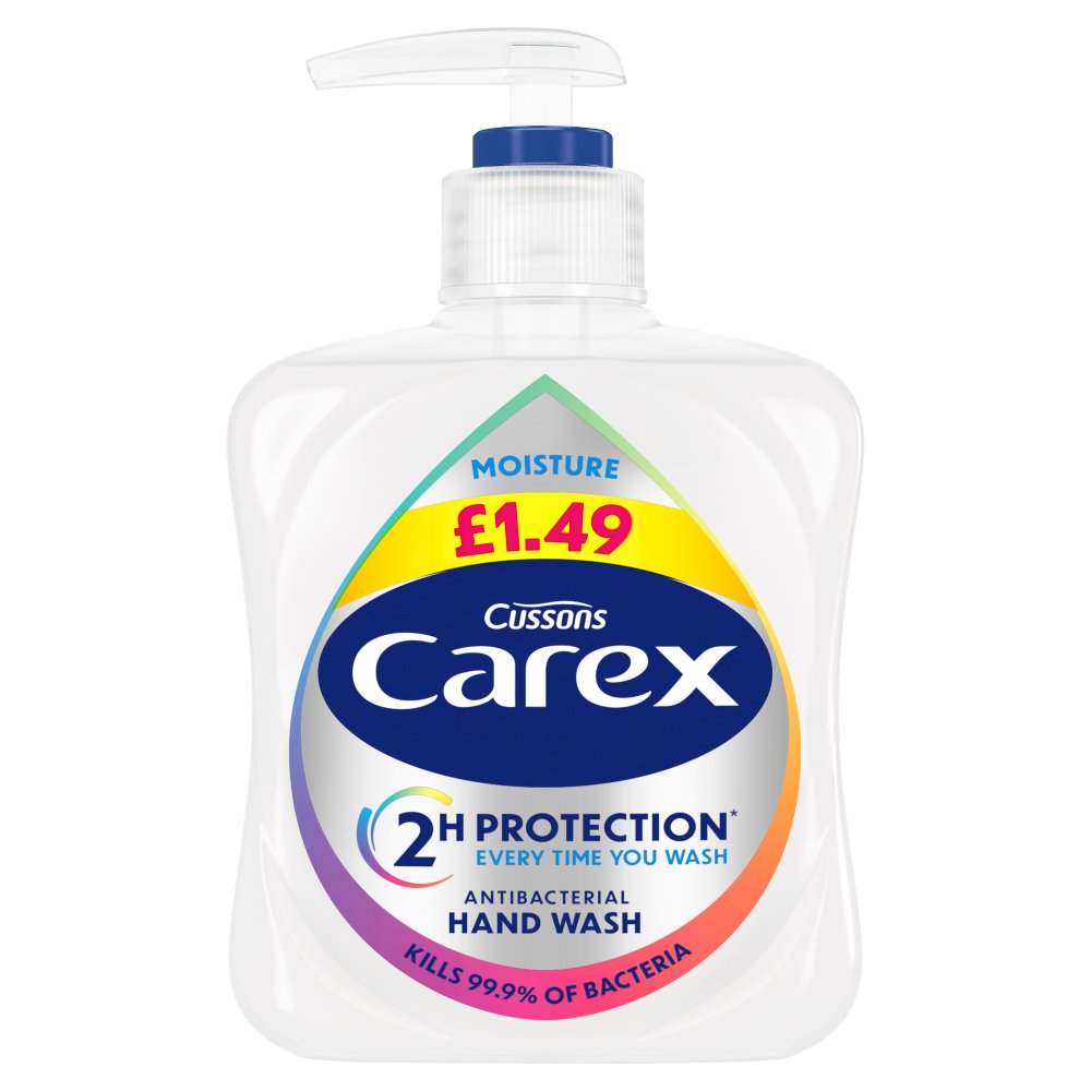 Carex Moisture Caring Antibacterial Hand Wash 250ml (Pack of 6)