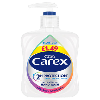Carex Moisture Caring Antibacterial Hand Wash 250ml (Pack of 6)