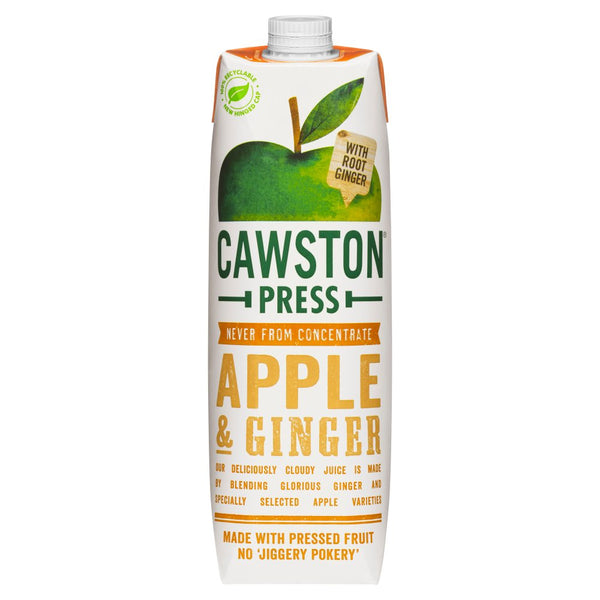 Cawston Press Original Recipes Apple & Ginger 1 Litre (Pack of 6)