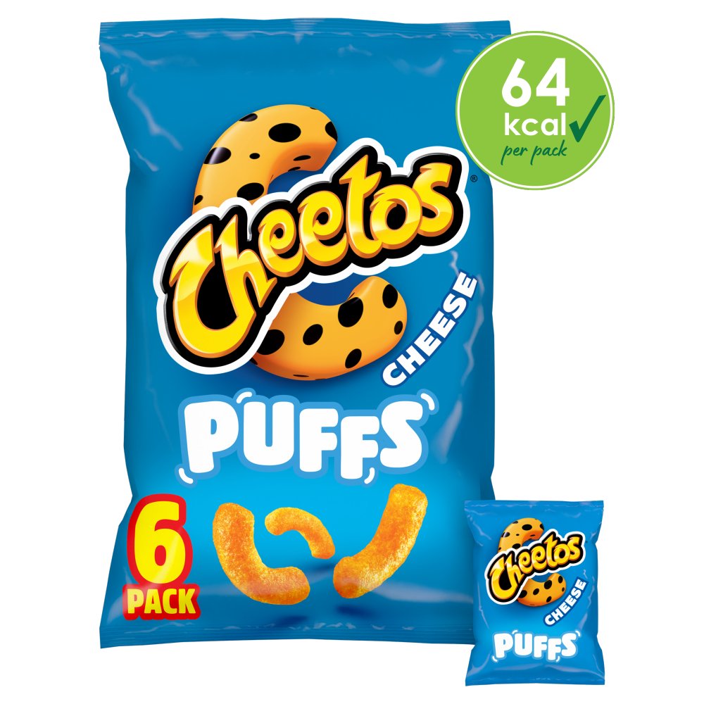 Cheetos Puffs Cheese Multipack Snacks Crisps 6x13g  (Pack of 1)