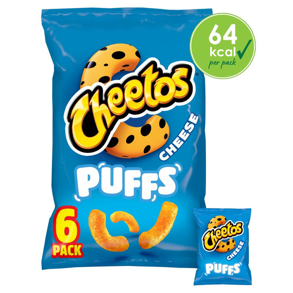 Cheetos Puffs Cheese Multipack Snacks Crisps 6x13g  (Pack of 18)