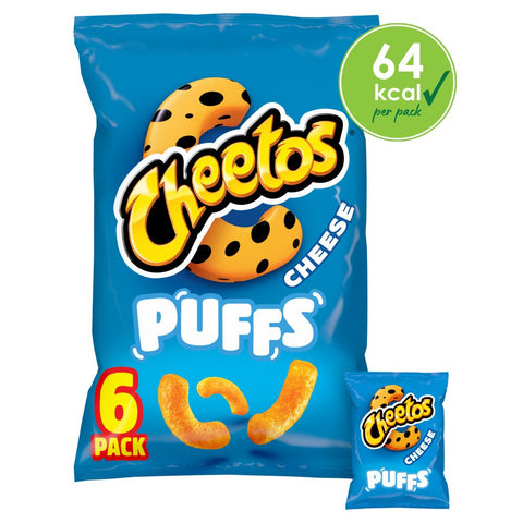 Cheetos Puffs Cheese Multipack Snacks Crisps 6x13g  (Pack of 18)