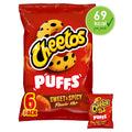 Cheetos Puffs Sweet & Spicy Multipack Snacks Crisps 6 x 13g (Pack of 1)