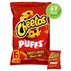 Cheetos Puffs Sweet & Spicy Multipack Snacks Crisps 6 x 13g (Pack of 1)